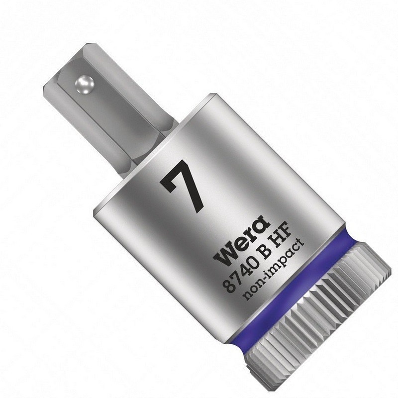Wera 8740 B HF Zylop 3/8" Lokma Bits HexPlus 7x38.5mm 05003037001