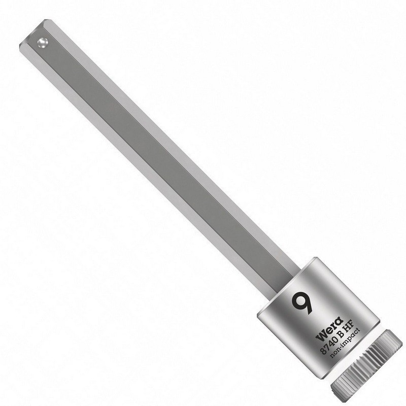 Wera 8740 B HF Zylop 3/8" Lokma Bits HexPlus 9x100mm 05003042001