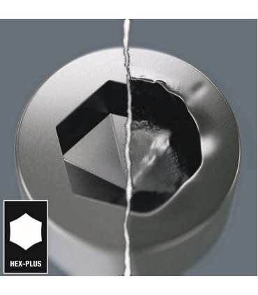 Wera 8740 B HF Zylop 3/8" Lokma Bits HexPlus 9x38.5mm 05003041001