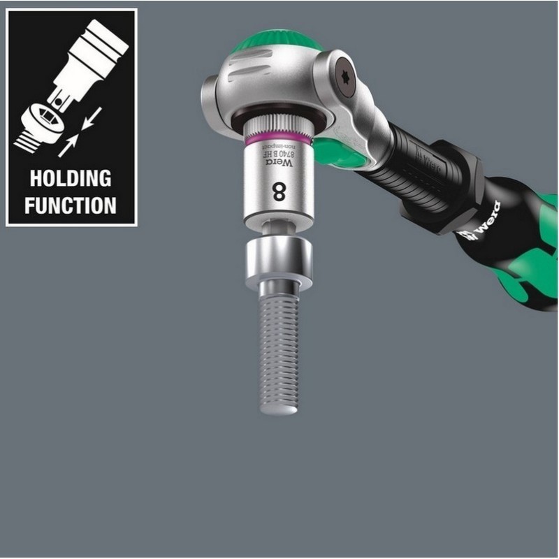 Wera 8740 C HF Zylop 1/2" Lokma Bits HexPlus 10x60mm 05003825001