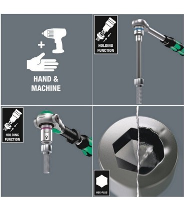 Wera 8740 C HF Zylop 1/2" Lokma Bits HexPlus 7x60mm 05003823001