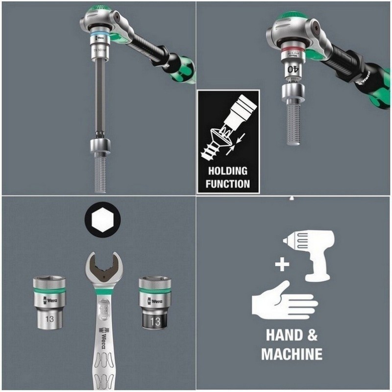 Wera 8767 C Zylop 1/2" Lokma Bits Torx HF TX50x60mm 05003836001