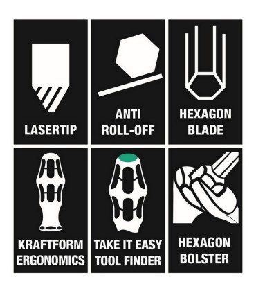 Wera 334 SK Düz Lasertip Tornavida 0.8x4.5x90mm 05007672001