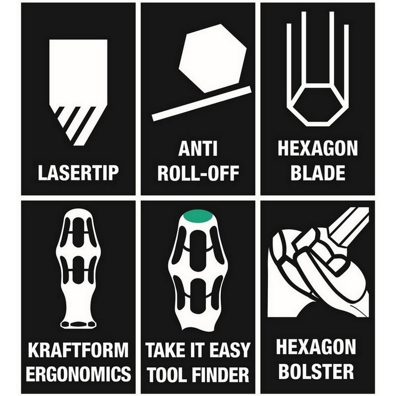 Wera 334 SK Düz Lasertip Tornavida 0.8x4.5x90mm 05007672001