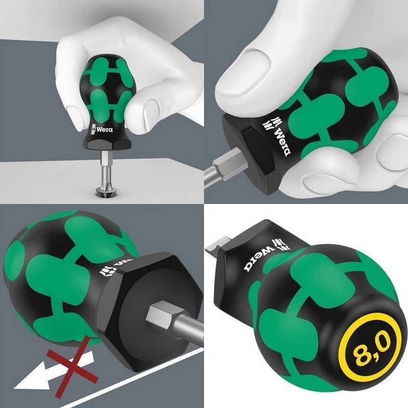 Wera 335 Stubby Düz Tornavida 0.6x3.5x24.5mm 05008840001
