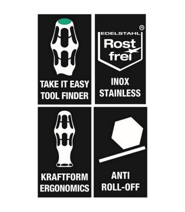Wera 3368 Kare Tornavida R1x80mm 05032070002
