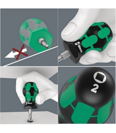 Wera 368 Stubby Kare Tornavida R02x25mm 05008864001