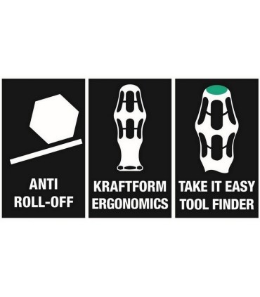 Wera 355 Stubby Pozidriv Tornavida PZ3x25mm 05008855001