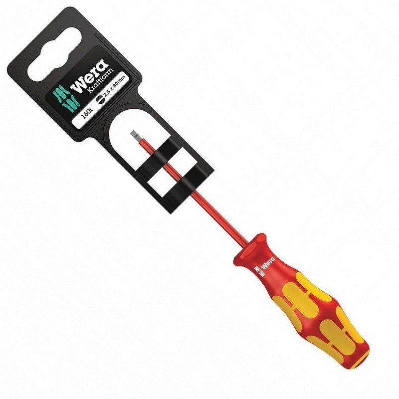 Wera 160i VDE SB Düz Tornavida 0.4x2.5x80mm 05100000001