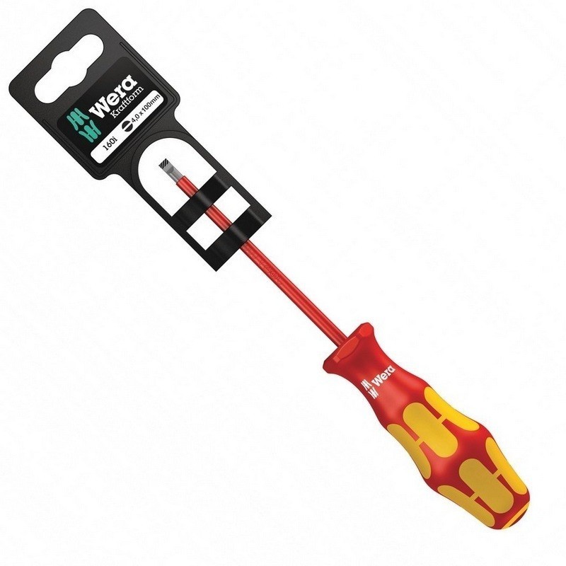 Wera 160i VDE SB Düz Lasertip Tornavida 0.8x4.0x100mm 05100003001