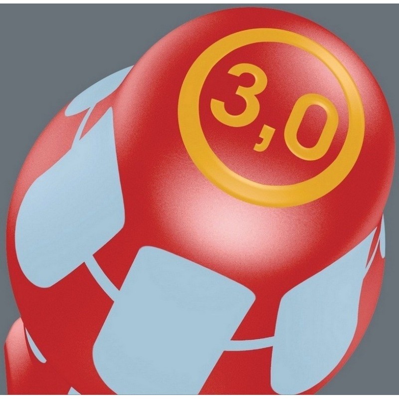 Wera 3160i VDE Düz Lasertip Tornavida 0.5x3.0x80mm 05022729001