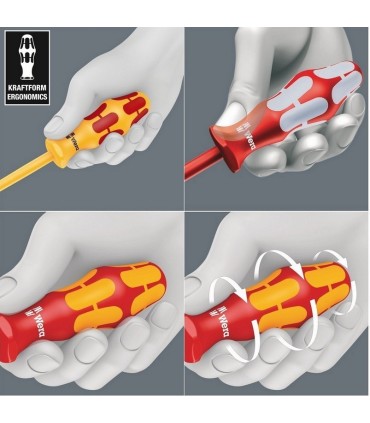 Wera 3165i VDE Pozidriv Lasertip Tornavida PZ1x80mm 05022740001