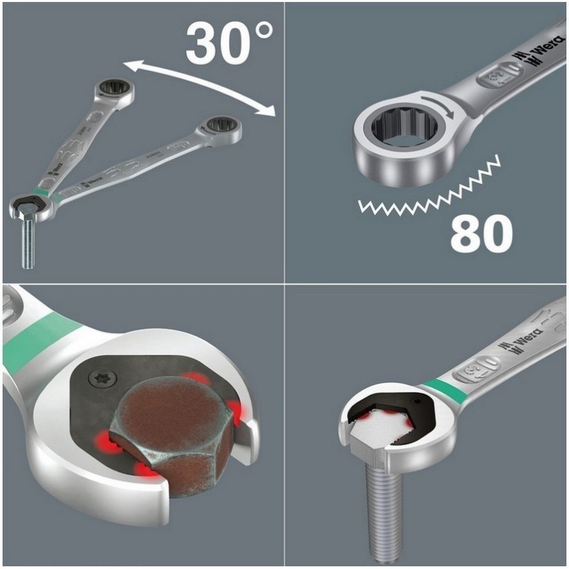 Wera 6000 Joker Cırcırlı Yıldız Açık Ağız Kombine Anahtar 5/16" 05073280001