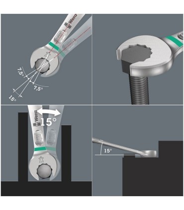 Wera 6003 Joker Yıldız Açık Ağız Kombine Anahtar 1/2" 05020214001