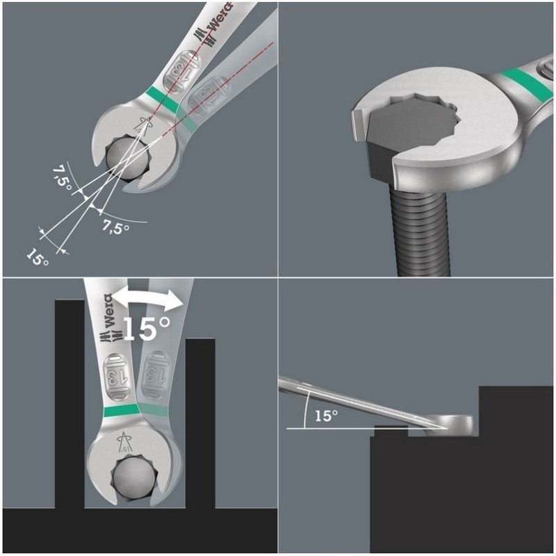 Wera 6003 Joker Yıldız Açık Ağız Kombine Anahtar 11/16" 05020217001