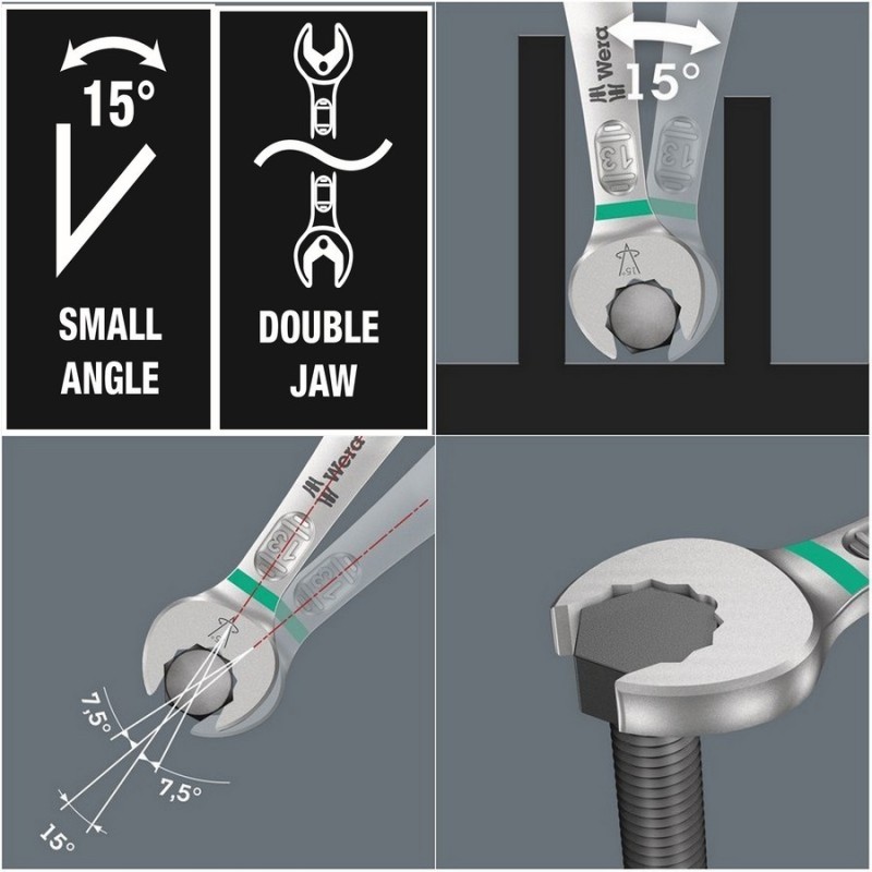 Wera 6005 Joker Çift Açık Ağız Anahtar 12-13mm 05020313001