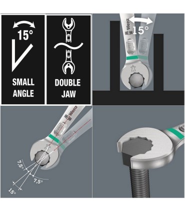 Wera 6005 Joker Çift Açık Ağız Anahtar 8-9mm 05020311001