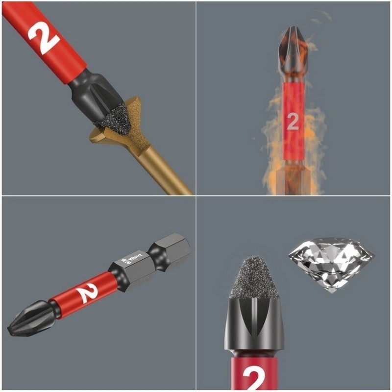 Wera 851/1 IMP DC SB Yıldız Bits PH3x25mm 05073917001