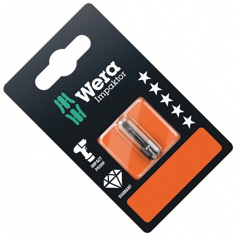 Wera 868/1 IMP DC SB Kare Bits R2x25mm 05073931001