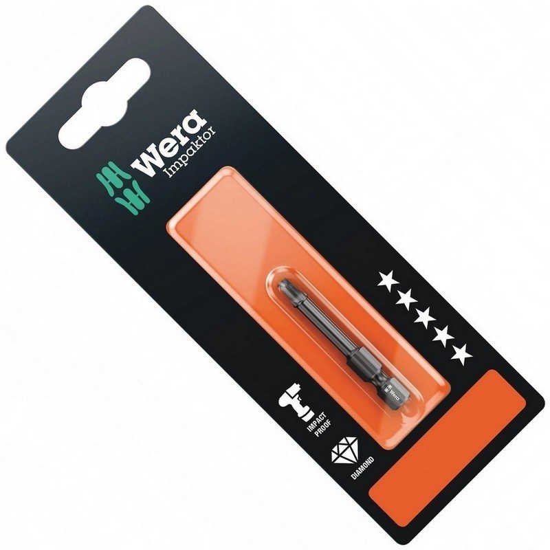 Wera 868/4 IMP DC SB Kare Bits R3x50mm 05073972001
