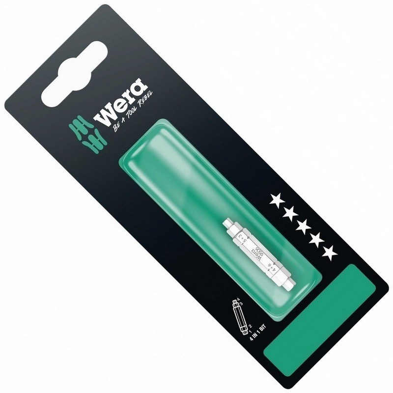 Wera 9506 SB 4-in-1 HexPlus Bits 37mm 05073201001