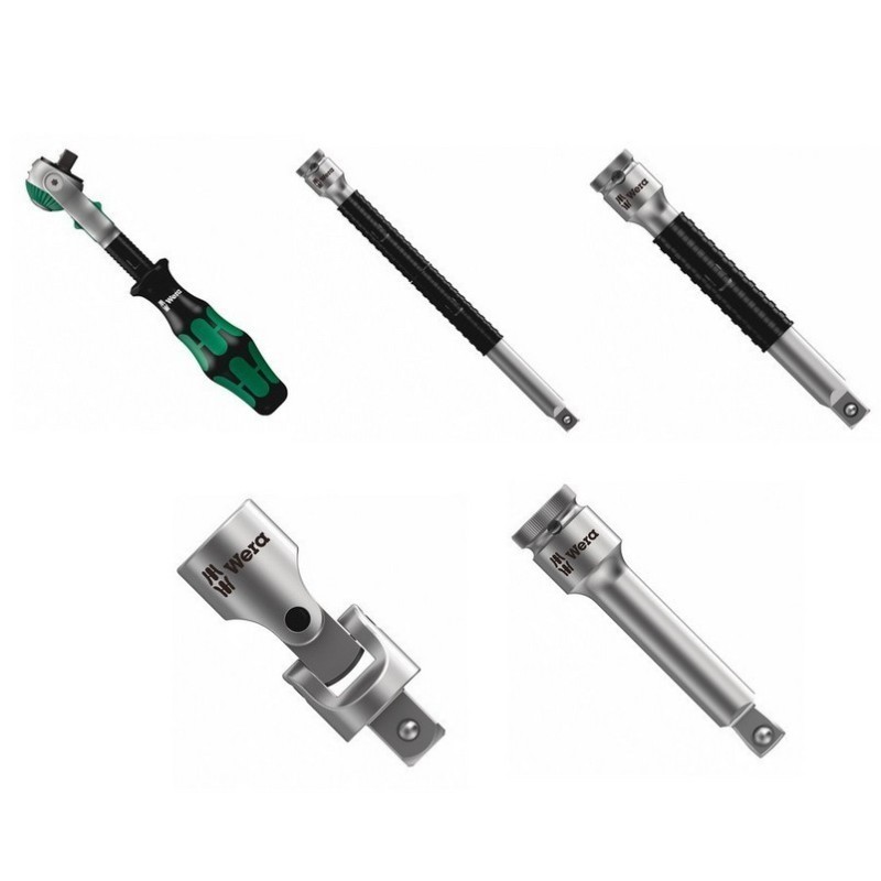 Wera 9720 Özel kesim Sünger 8000A Zyklop 1/4" Cırcır Lokma Set 1 37P 05150110001
