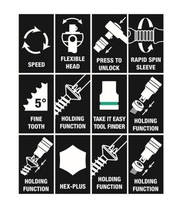 Wera 9720 Özel kesim Sünger 8000A Zyklop 1/4" Cırcır Lokma Set 1 37P 05150110001