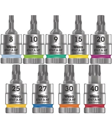 Wera 9720 Özel kesim Sünger 8000A Zyklop 1/4" Cırcır Lokma Set 1 37P 05150110001