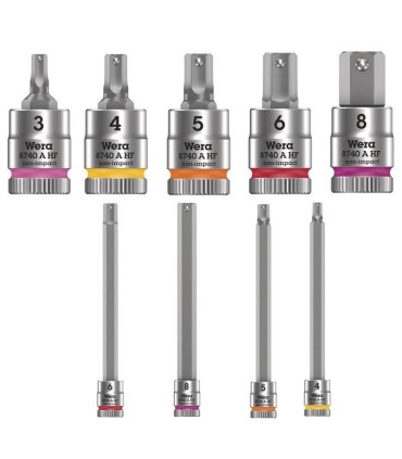 Wera 9720 Özel kesim Sünger 8000A Zyklop 1/4" Cırcır Lokma Set 1 37P 05150110001