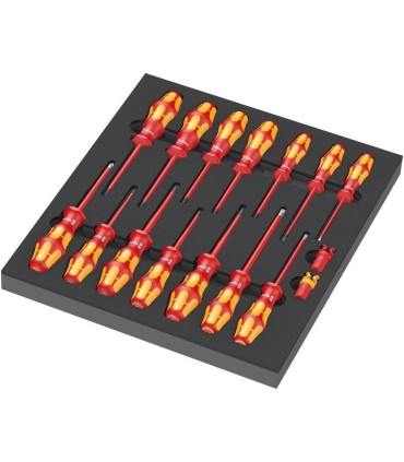 Wera 9711 Özel Kesim Sünger VDE İzole Tornavida Set 1 16P 05150102001