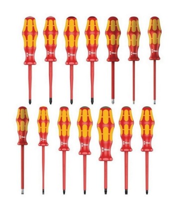 Wera 9711 Özel Kesim Sünger VDE İzole Tornavida Set 1 16P 05150102001