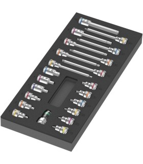 Wera 9723 Özel kesim Sünger Zyklop B 3/8 Lokma Bits Set 1 22P 05150113001