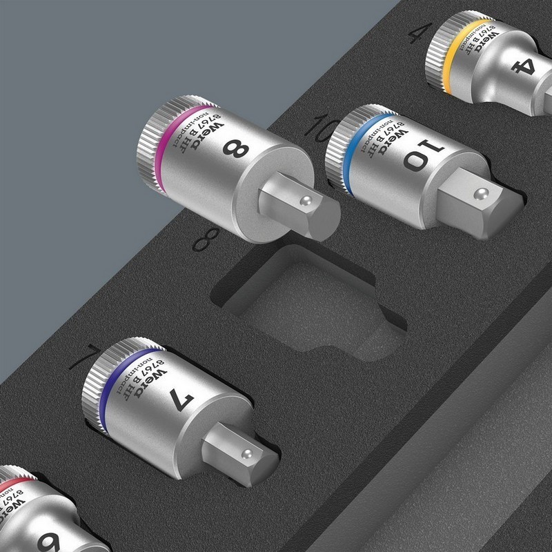 Wera 9723 Özel kesim Sünger Zyklop B 3/8 Lokma Bits Set 1 22P 05150113001