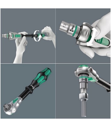 Wera 9722 Özel kesim Sünger 8000C Zyklop 1/2" Cırcır Lokma Set 1 31P 05150112001