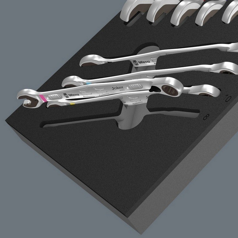 Wera 9733 Özel Kesim Sünger 6001 Joker Switch Kombine Anahtar Set 1 11P 05150123001