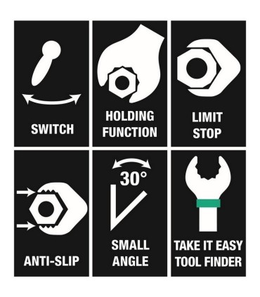 Wera 9733 Özel Kesim Sünger 6001 Joker Switch Kombine Anahtar Set 1 11P 05150123001