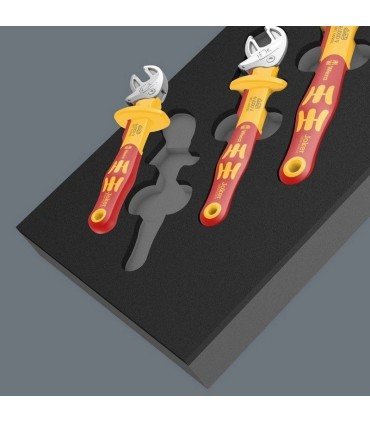 Wera 9734 Özel Kesim Sünger 6004 Joker VDE Cırcırlı Kurbağacık Anahtar Set 1 4P 05150124001