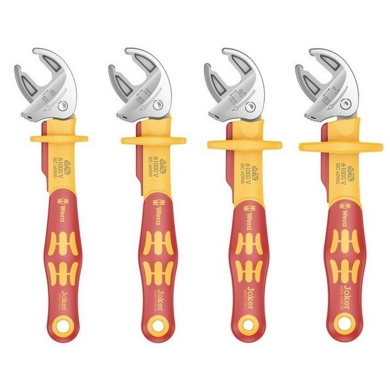 Wera 9734 Özel Kesim Sünger 6004 Joker VDE Cırcırlı Kurbağacık Anahtar Set 1 4P 05150124001