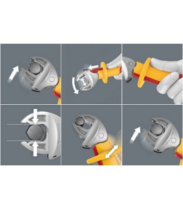 Wera 9734 Özel Kesim Sünger 6004 Joker VDE Cırcırlı Kurbağacık Anahtar Set 1 4P 05150124001