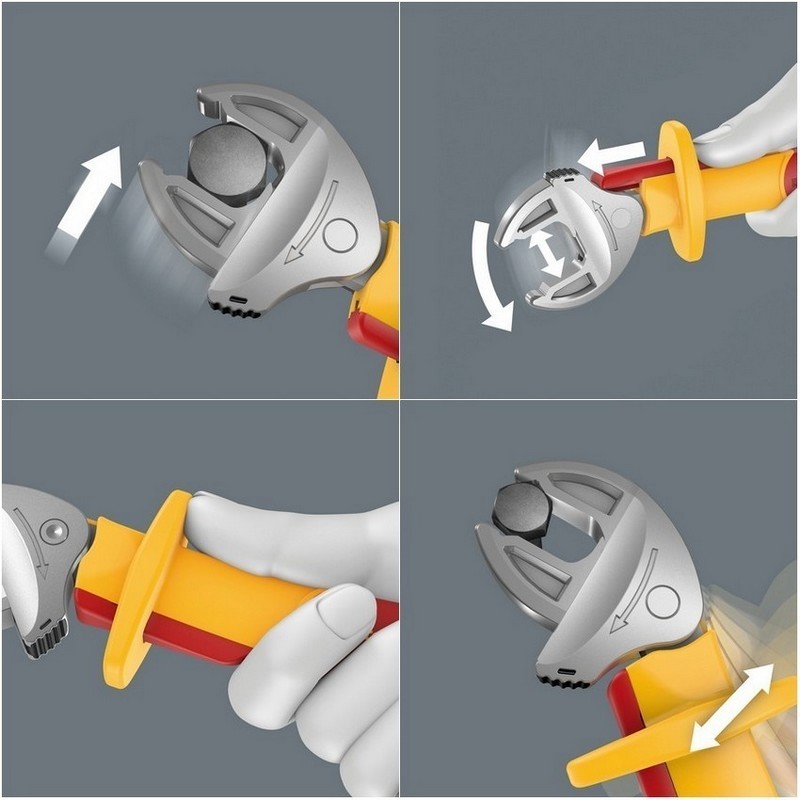 Wera 9734 Özel Kesim Sünger 6004 Joker VDE Cırcırlı Kurbağacık Anahtar Set 1 4P 05150124001