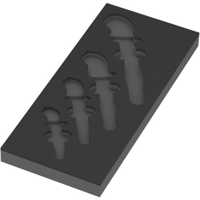 Wera 9734 Özel Kesim Sünger 6004 Joker VDE Cırcırlı Kurbağacık Anahtar Set 1 4P 05150124001