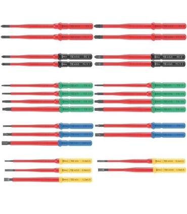 Wera 9751 Özel Kesim Sünger KK Değişken Uçlu VDE İzole Tornavida Set 1 28P 05150151001