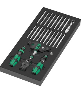 Wera 9752 Özel Kesim Sünger KK Bits Tutuculu Cırcırlı Tornavida Bits Set 1 28P 05150152001