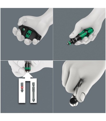 Wera 9752 Özel Kesim Sünger KK Bits Tutuculu Cırcırlı Tornavida Bits Set 1 28P 05150152001