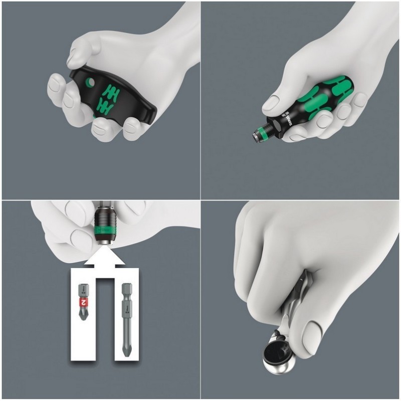 Wera 9752 Özel Kesim Sünger KK Bits Tutuculu Cırcırlı Tornavida Bits Set 1 28P 05150152001