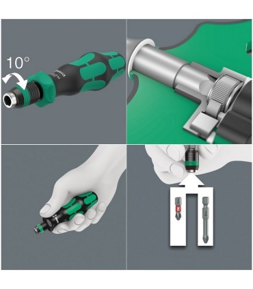 Wera 9752 Özel Kesim Sünger KK Bits Tutuculu Cırcırlı Tornavida Bits Set 1 28P 05150152001