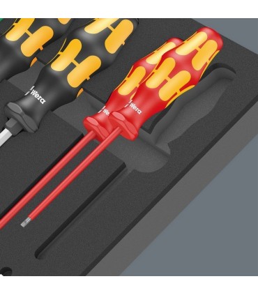 Wera 9710 Özel kesim Sünger Karışık Tornavida Set 1 18P 05150101001