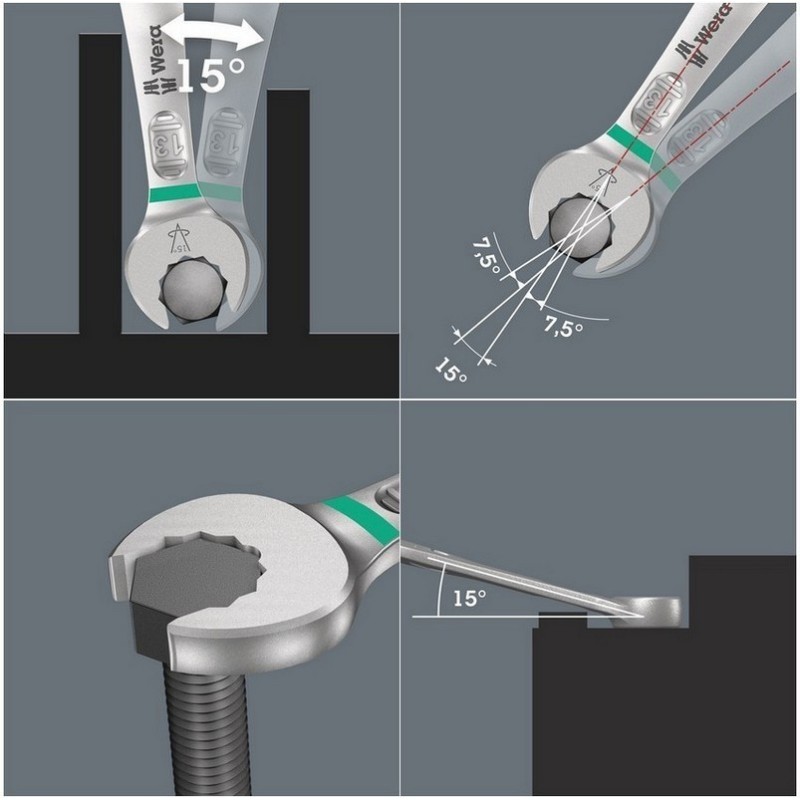 Wera 9731 Özel kesim Sünger 6003 Joker Kombine Anahtar Set 1 19P 05150121001