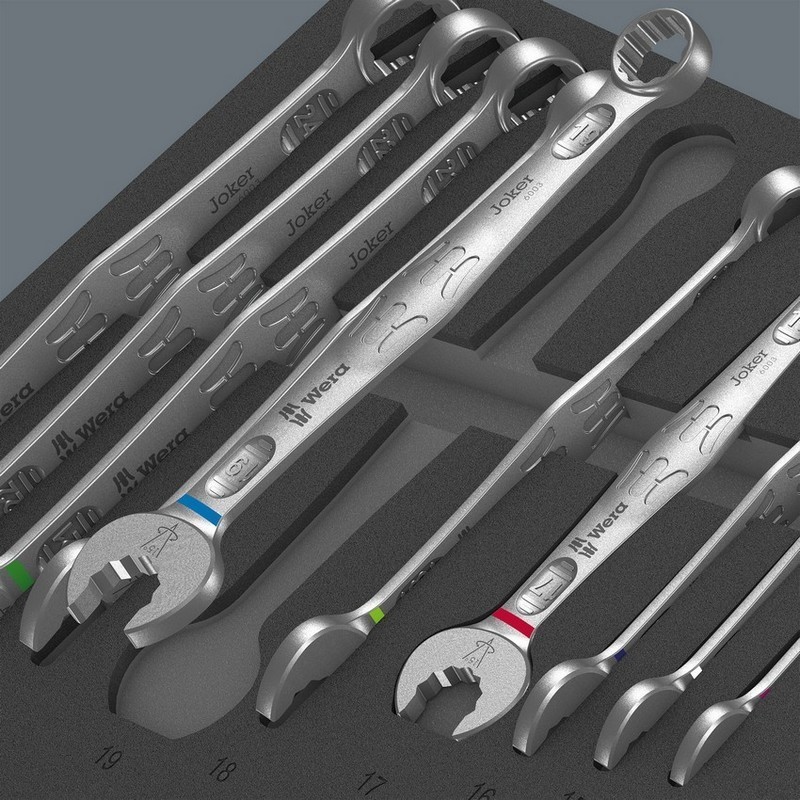 Wera 9731 Özel kesim Sünger 6003 Joker Kombine Anahtar Set 1 19P 05150121001