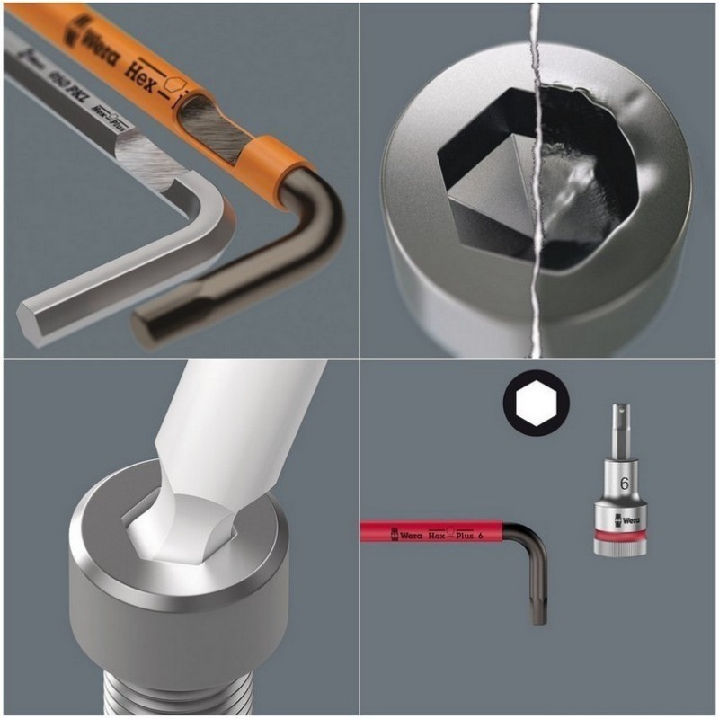 Wera 9740 Özel kesim Sünger Renkli Allen Anahtar Seti 20P 05150140001